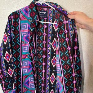 Vintage Wrangler Western Shirt - Cowboy Cut Size 16 - 34 (L)